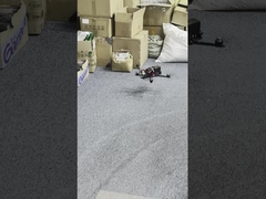 검은색 7인치 FPV 드론 45분 비행시간과 5.8G 1.2G 1.3g 4.9G 2W 3W 5W VTX Rc 드론